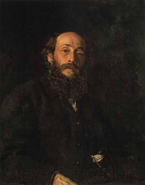 Ilya Repin Portrait of painter Nikolai Nikolayevich Ge Spain oil painting art